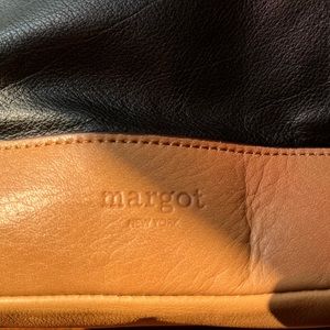 Margot black and tan shoulder bag